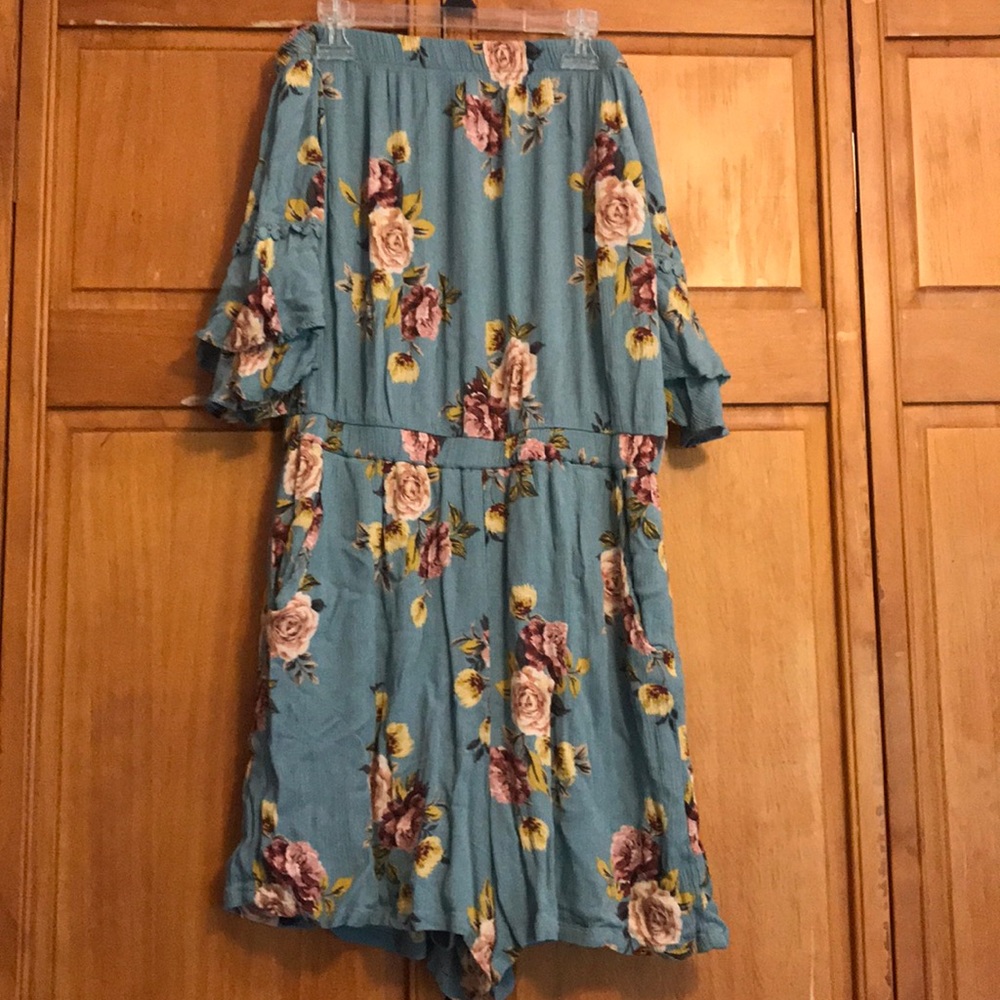 Floral Off the Shoulder Romper